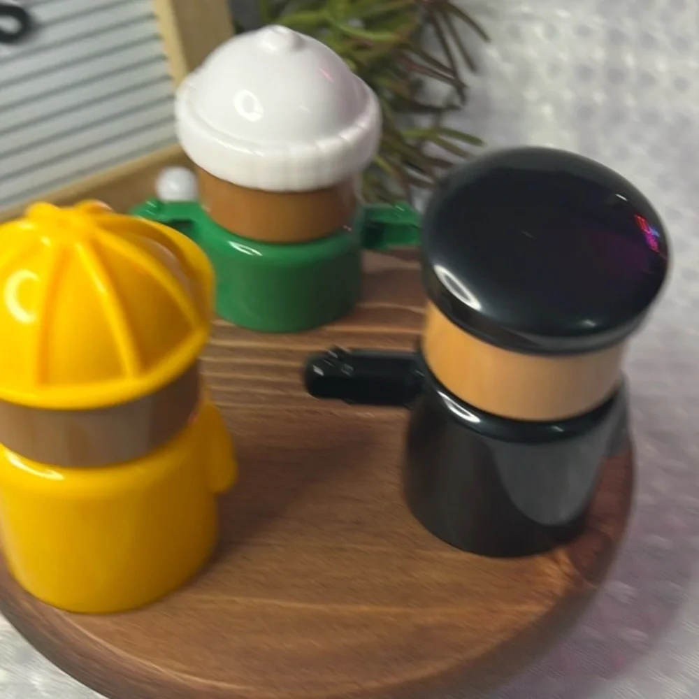 Ikea LILLABO Figures Interchangeable Parts Helmets People Toys.